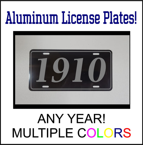 1910's Black Year License Plates